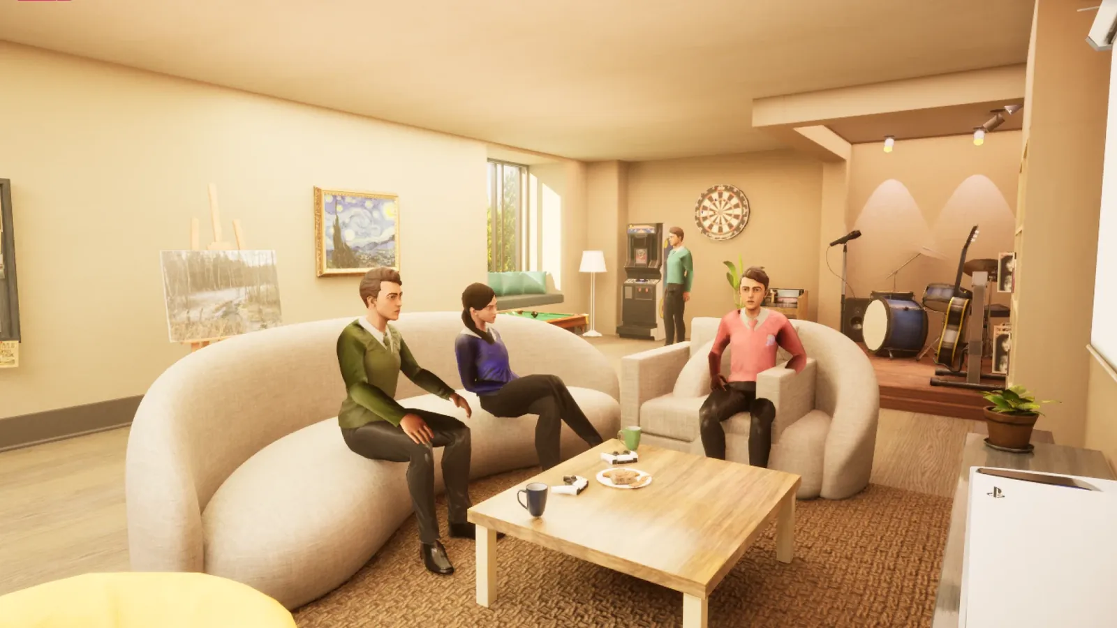 The intervention: the common room in Veyra's world